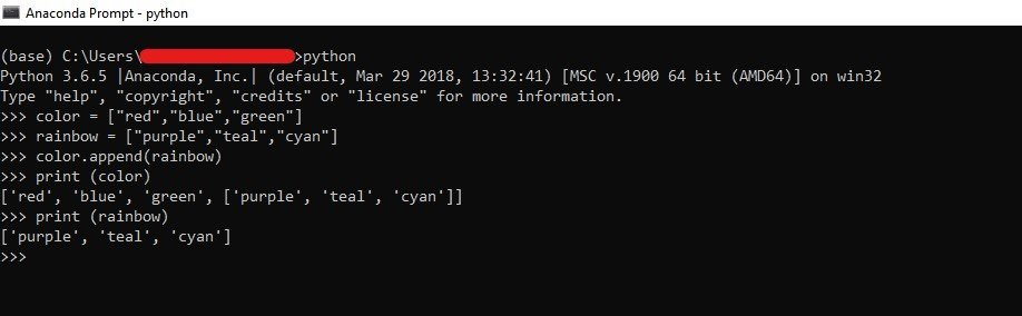 List Append Example-2