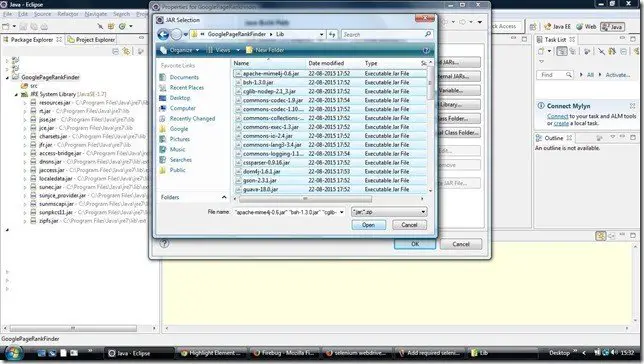Selenium Tutorial – Select all libraries in the Lib folder in Project Selenium Tutorial – Select all libraries in the Lib folder in Project