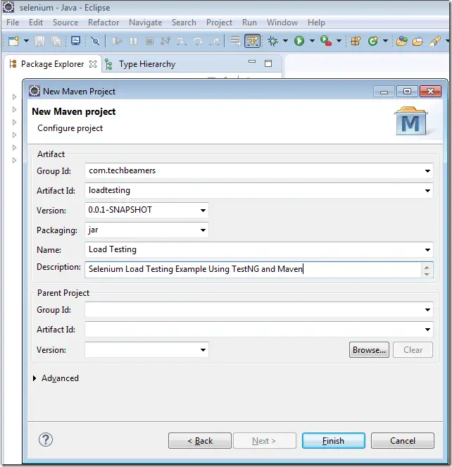 WebDriver Maven Project - Configure Maven Project Configure Maven Project